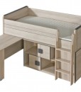 Jednolůžková postel s výsuvným pultem Allarica 19