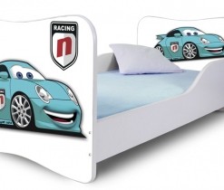 Dětská moderní postel modré Auto