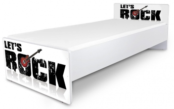 Jednolůžková dětská postel s motivem Rock