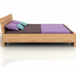 Buková postel s úložným prostorem Melker