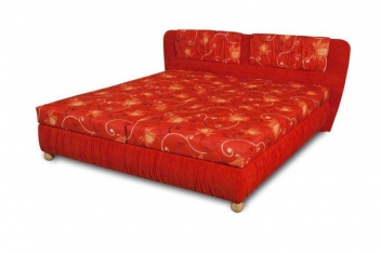 Čalouněná postel Bára - červená