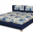 Čalouněná postel Bára- modrá
