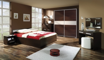 Moderní ložnice Diego 1 – provedení wenge / grass