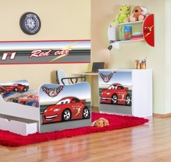 Nábytek do dětského pokoje pro kluka červené Auto