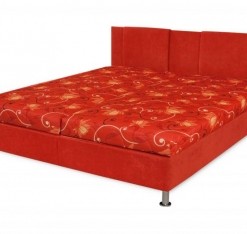Čalouněná postel s úložným prostorem Tatiana - červená