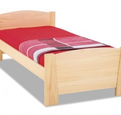 Dřevěná postel s čely Marian