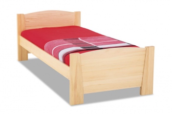 Dřevěná postel s čely Marian