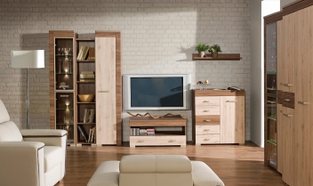 Moderní obývací stěna Harmony 1 z odolných LTD desek