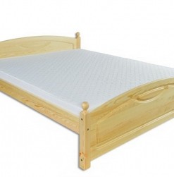 Manželská postel Karlo z borovicového dřeva