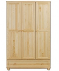 Třídveřová šatní skříň Avarno s šuplíkem