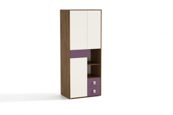 Moderní šatní skříň Lori - kombinovaná