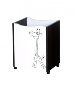 Praktický úložný box Simi s motivem veselé žirafy