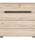 Komoda Puebla 3 - dub san remo světlý / dub wenge hnědý