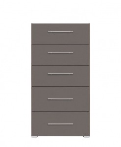 Šuplíková komoda Grey 3 - ořech columbia /šedý wolfram