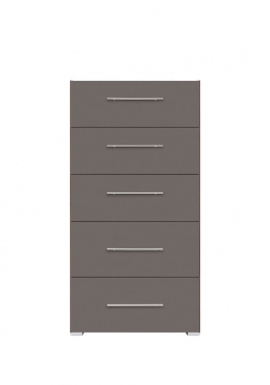 Šuplíková komoda Grey 3 - ořech columbia /šedý wolfram