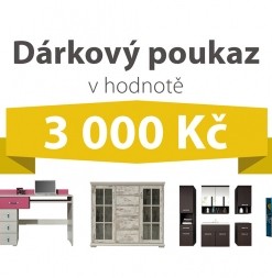 Dárkový poukaz za 3 000 Kč na nábytek podle vlastního výběru
