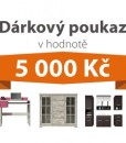 Dárkový poukaz za 5 000 Kč na nábytek podle vlastního výběru
