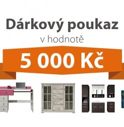 Dárkový poukaz za 5 000 Kč na nábytek podle vlastního výběru
