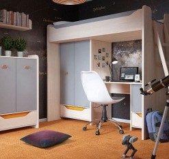 Studentský pokoj Orango světlý dub belluno / šedá
