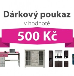 Dárkový poukaz za 500 Kč na nábytek podle vlastního výběru